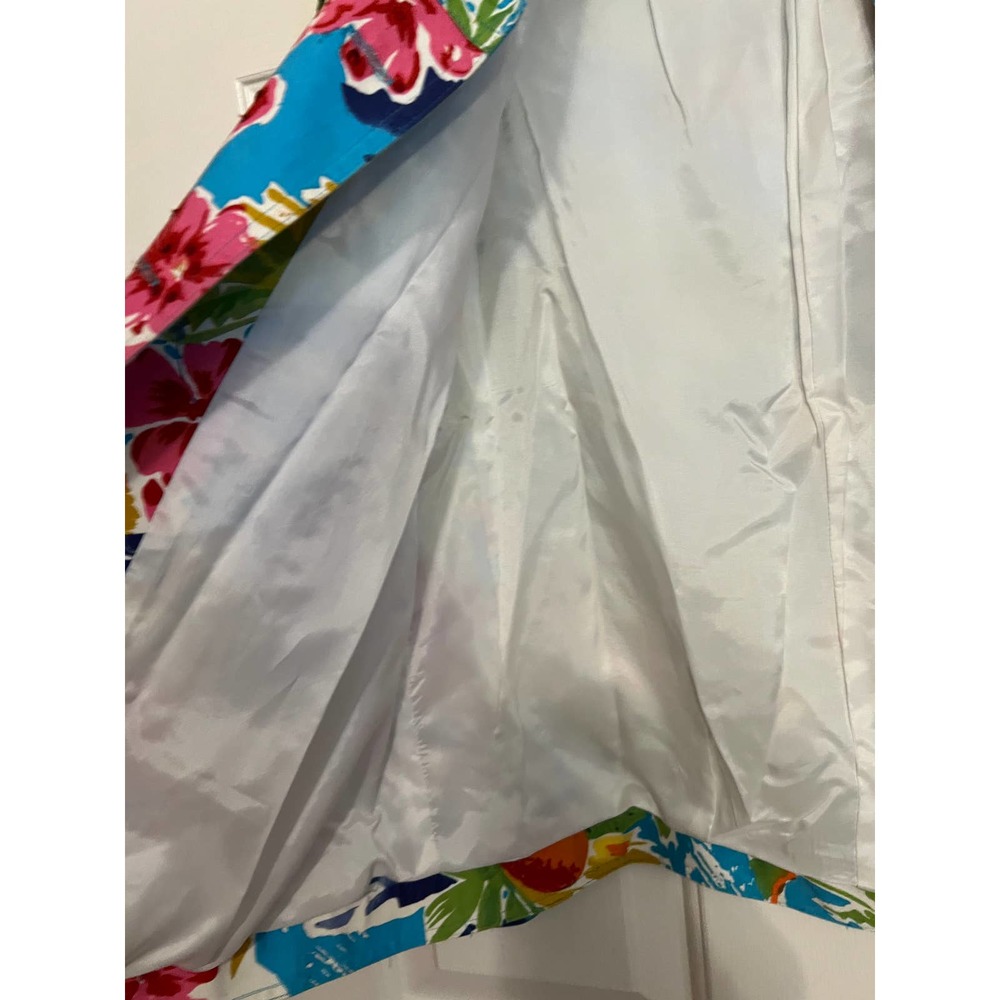 Laura Ashley Women's Long Sleeve Floral Sequin Button Jacket Teal Size L - Picture 5 of 11